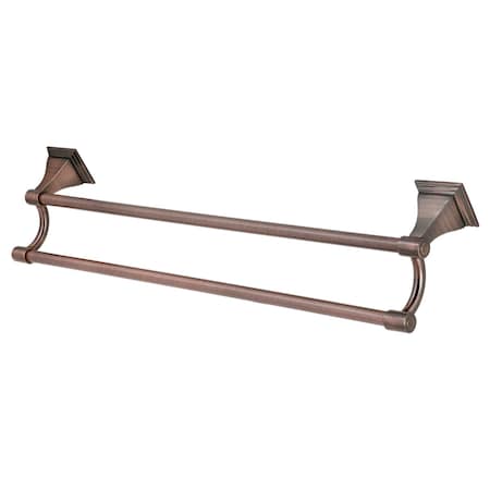 Kingston Brass BAH6123AC Monarch 24" Dual Towel Bar, Antique Copper BAH6123AC